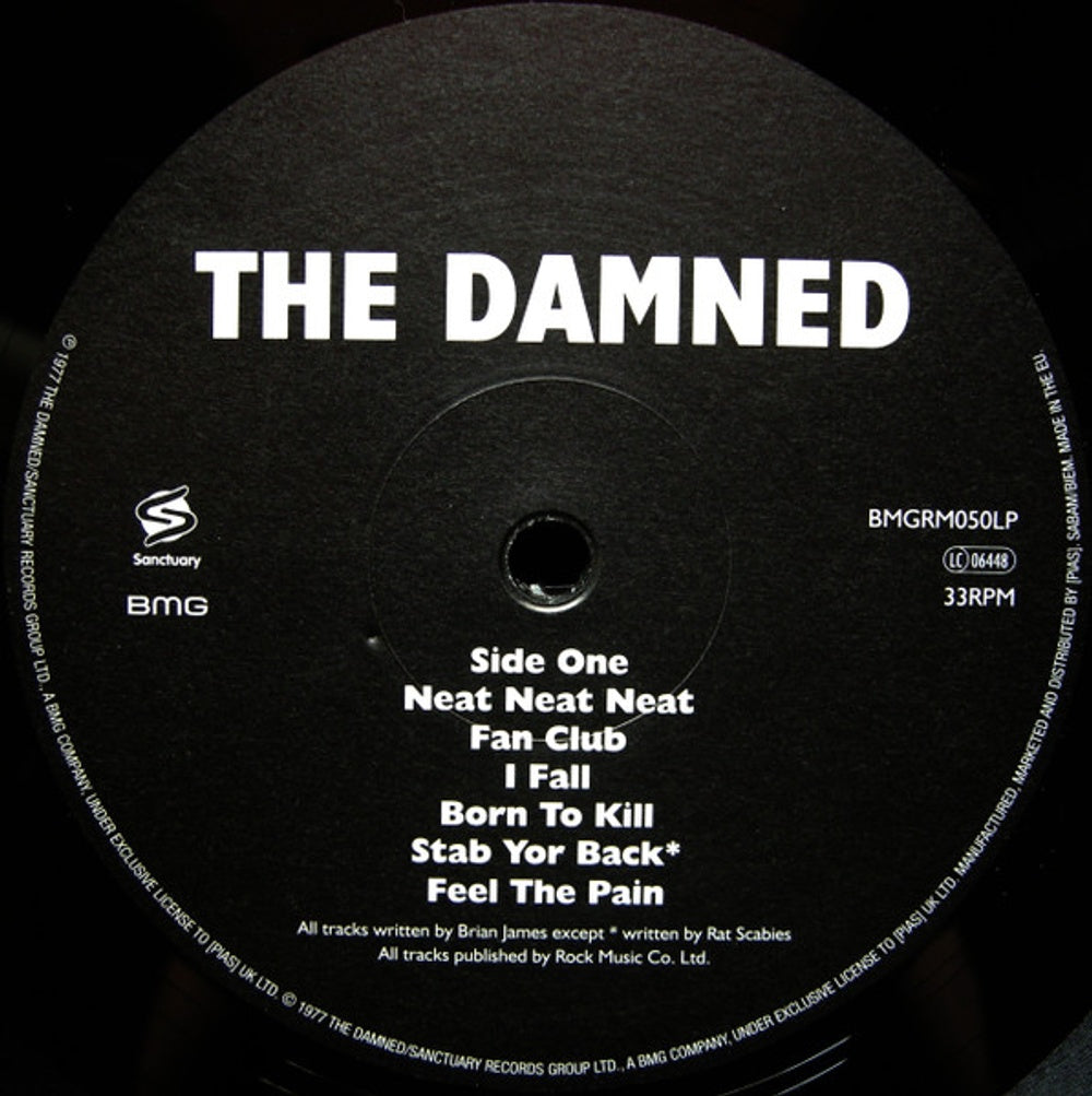 Label Disc: The Damned – Damned Damned Damned (Uk LP Vinyl) Vinyl LP | Relix