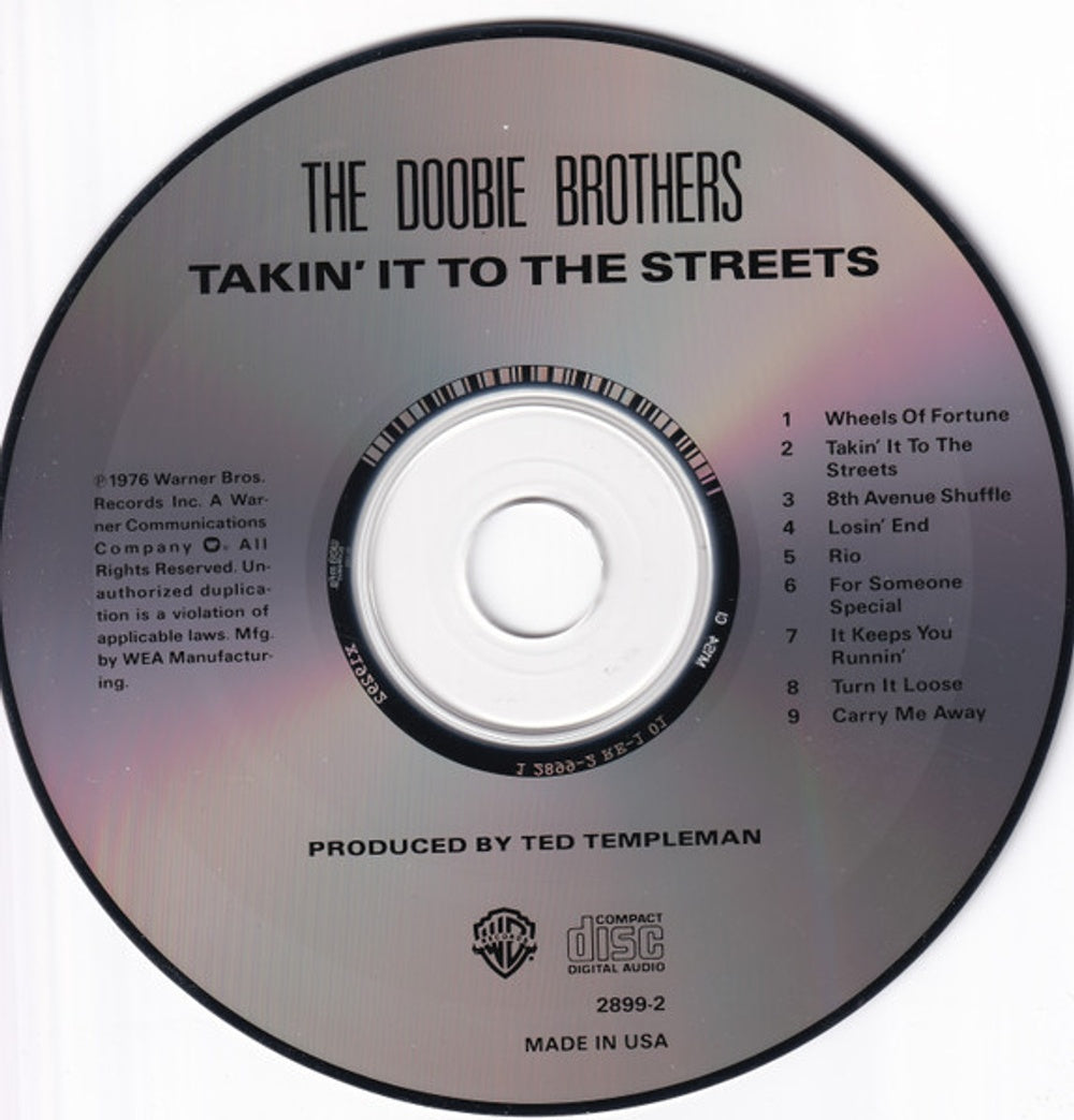 Label Disc: The Doobie Brothers – Takin It to the Streets CD | Relix