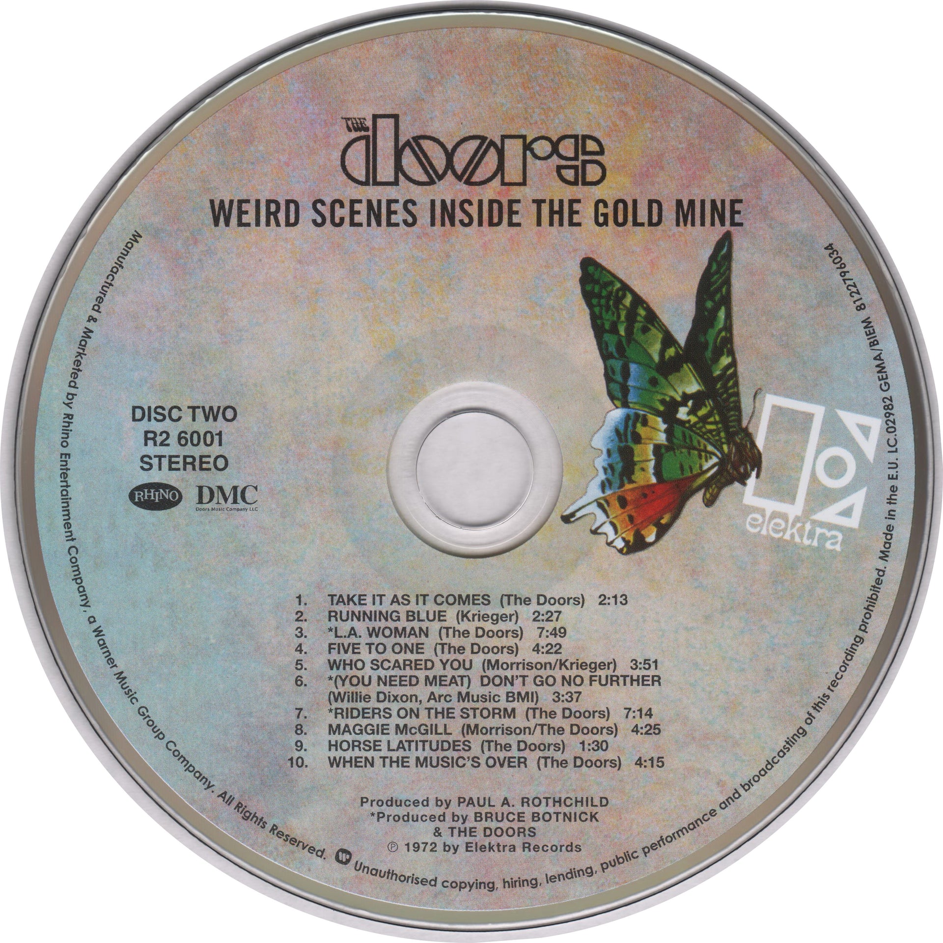 Label Disc: The Doors – Weird Scenes Inside the Goldmine (2-CD) CD | Relix