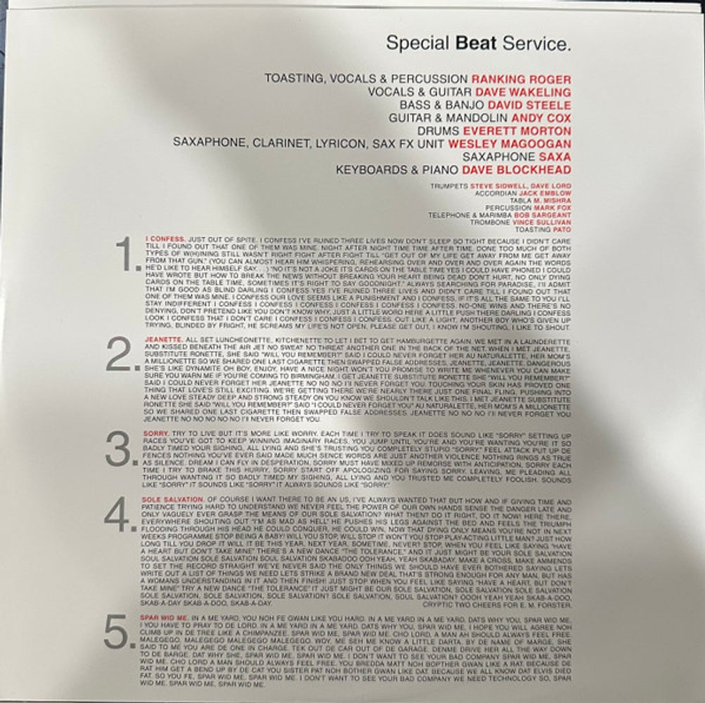 Label Disc: The English Beat – Special Beat Service (Colored, Ofgv, Slv, Bme LP Vinyl) Vinyl LP | Relix