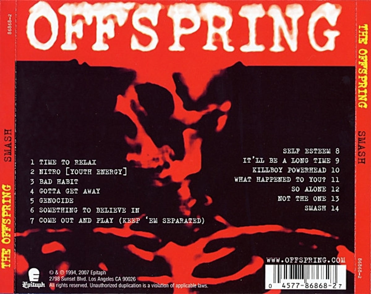Label Disc: The Offspring – Smash (Reissue, Remastered CD) CD | Relix