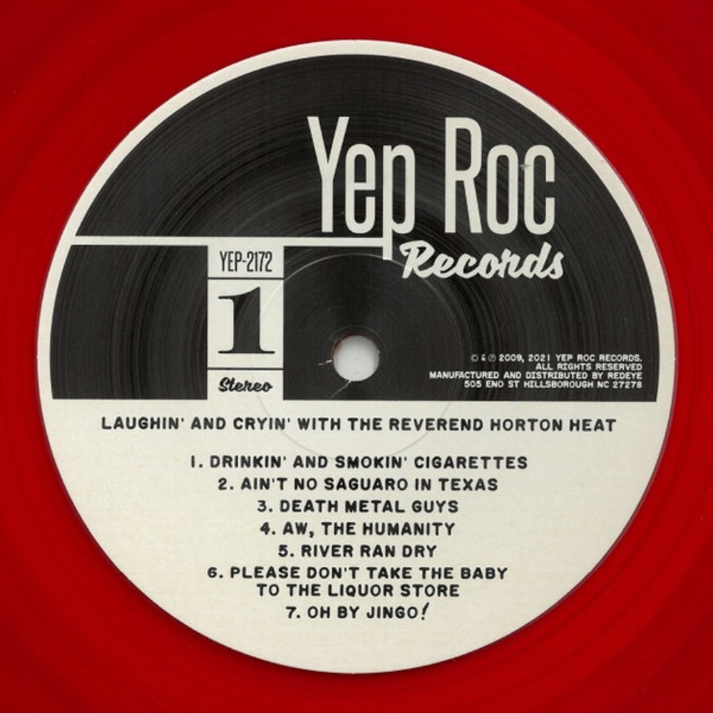 Label Disc: The Reverend Horton Heat – Laughin' & Cryin' With The Reverend Horton Heat Vinyl LP | Relix