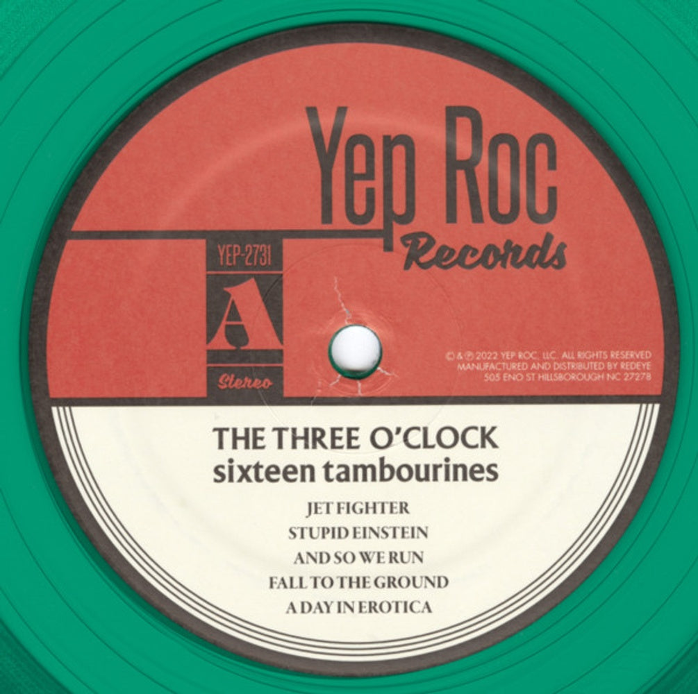Label Disc: Three O'Clock – Sixteen Tambourines (Clear, Grn, Remastered LP Vinyl) Vinyl LP | Relix