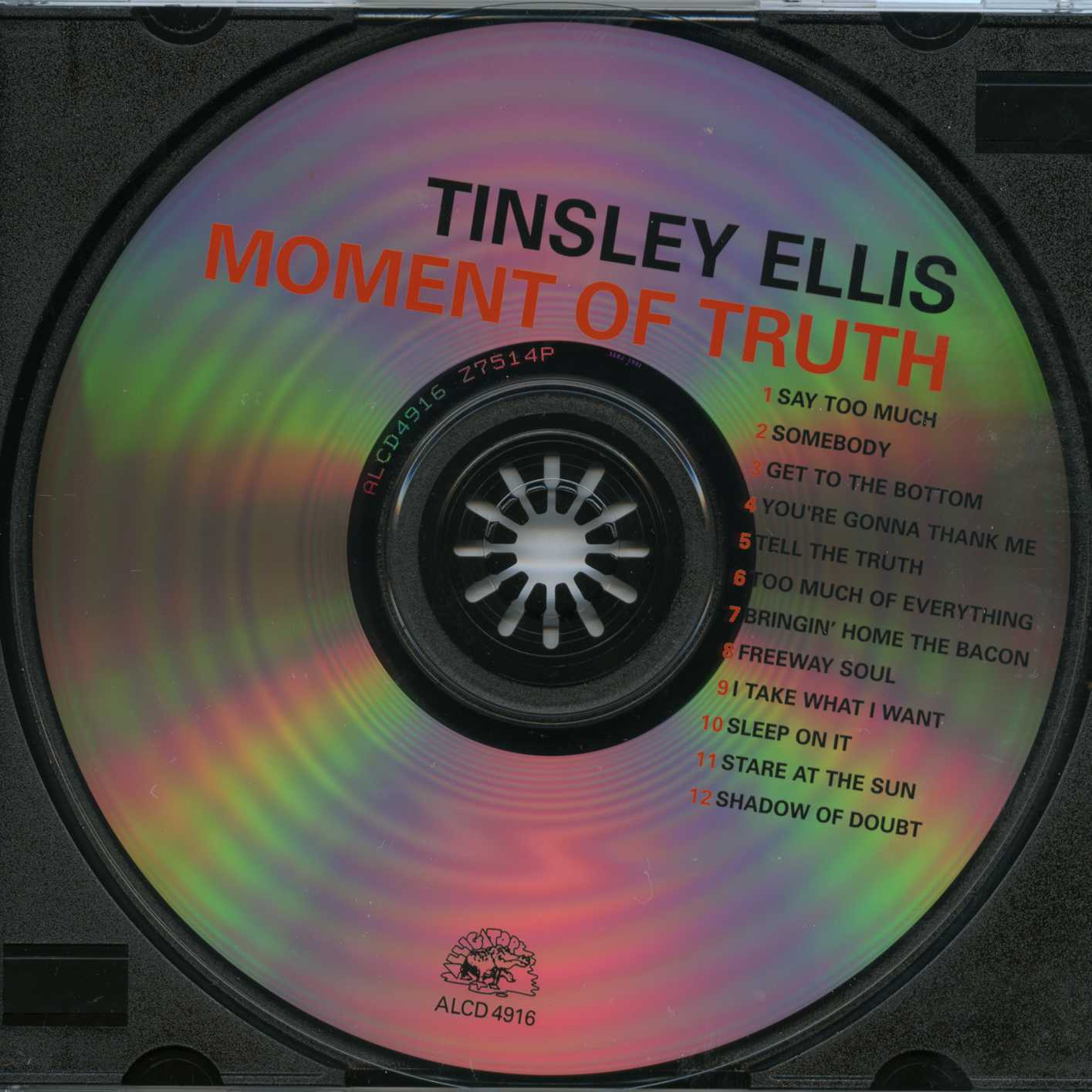 Label Disc: Tinsley Ellis – Moment of Truth CD | Relix