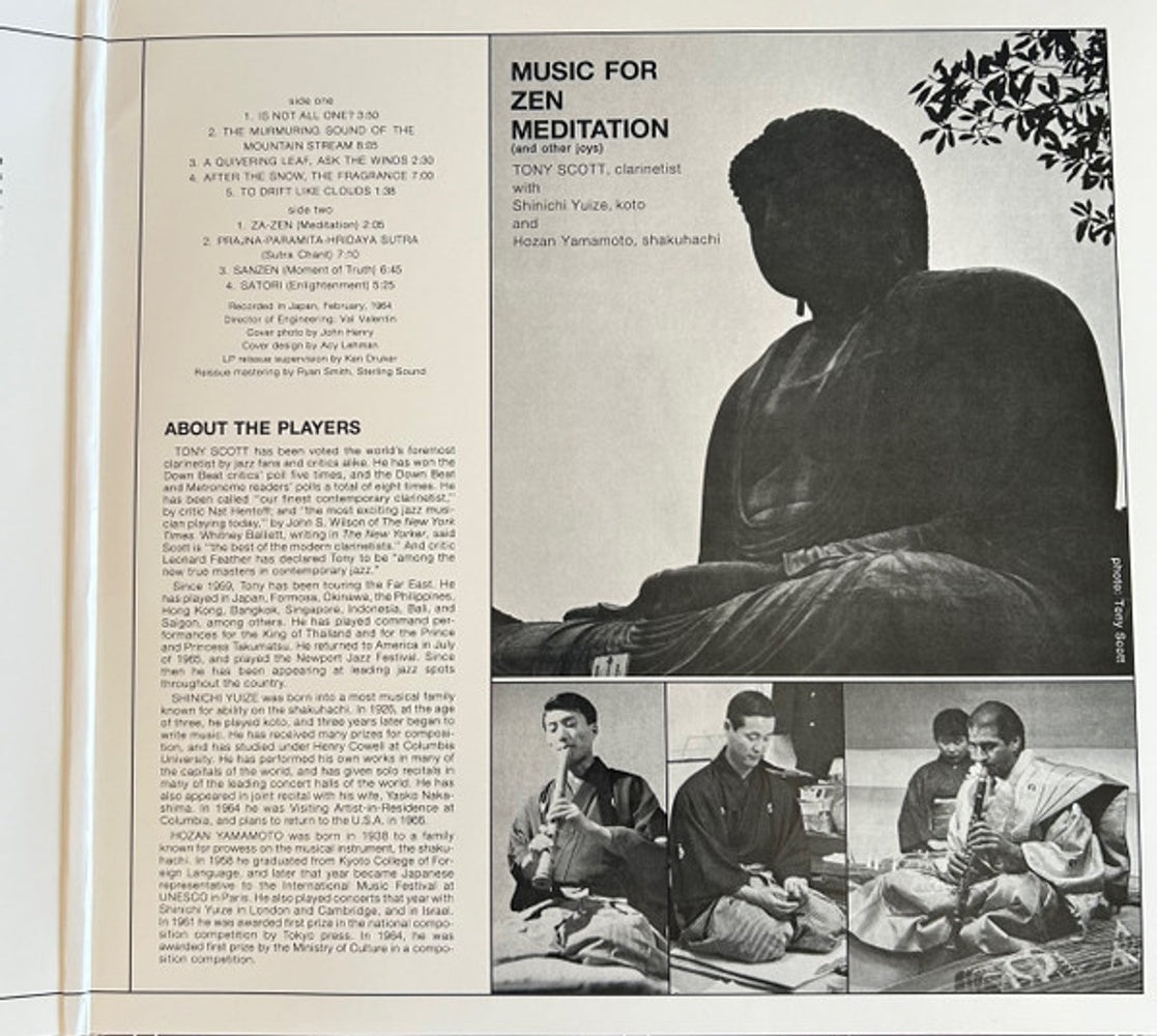 Label Disc: Tony Scott – Musc For Zen Meditation (Can LP Vinyl) Vinyl LP | Relix