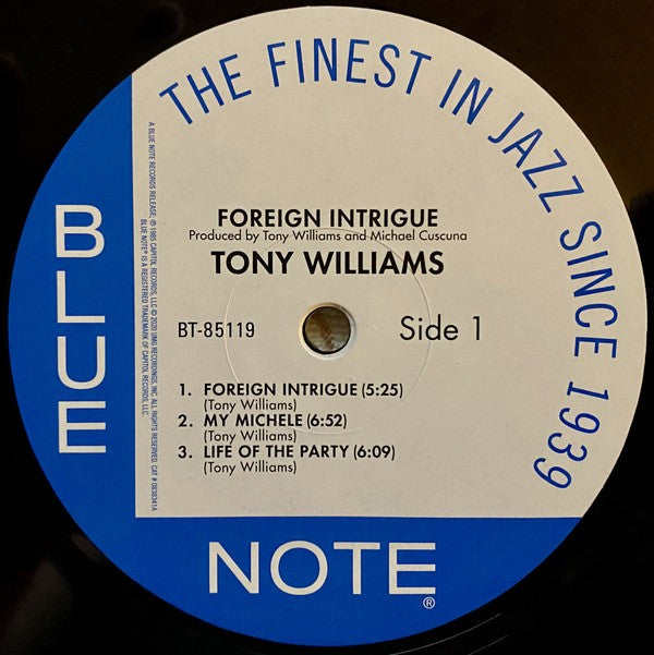 Label Disc: Tony Williams – Foreign Intrigue Vinyl LP | Relix