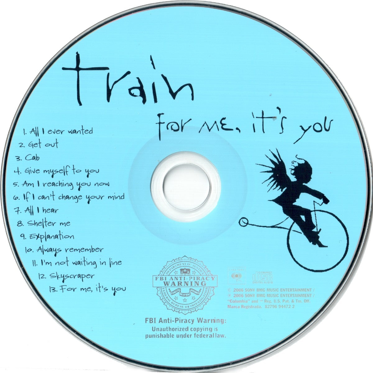 Label Disc: Train – For Me, It's You CD | Relix