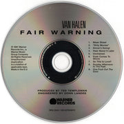 Label Disc: Van Halen – Fair Warning CD | Relix