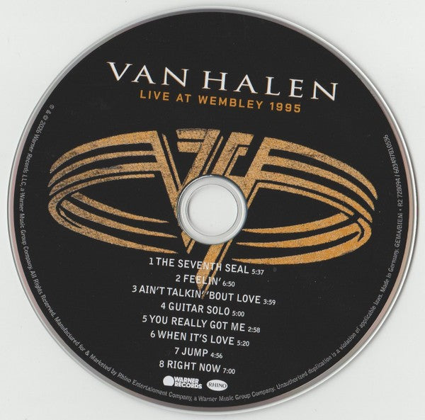 Label Disc: Van Halen – Live At Wembley 1995 CD | Relix