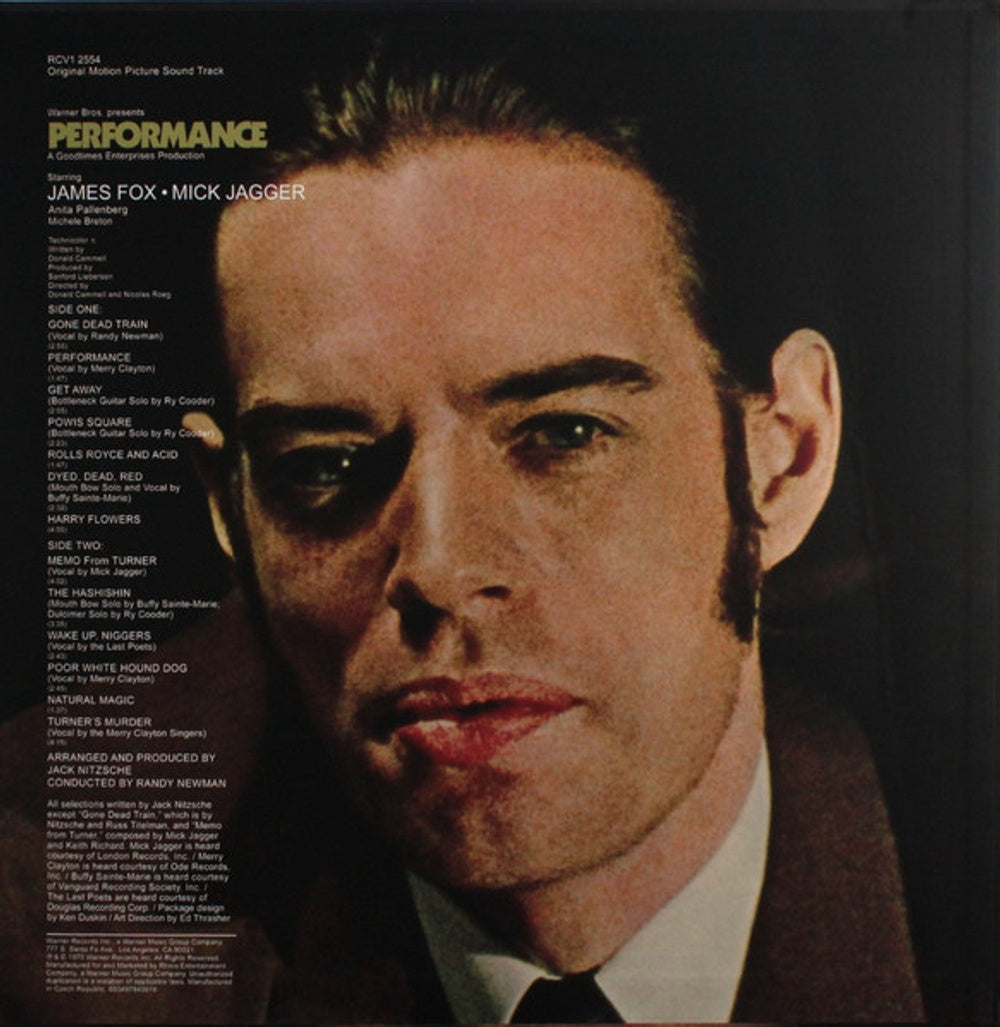 Label Disc: Various Artists – Performance (Original Motion Picture Soundtrack, Rocktober 2021 Yellow LP Vinyl) Vinyl LP | Relix