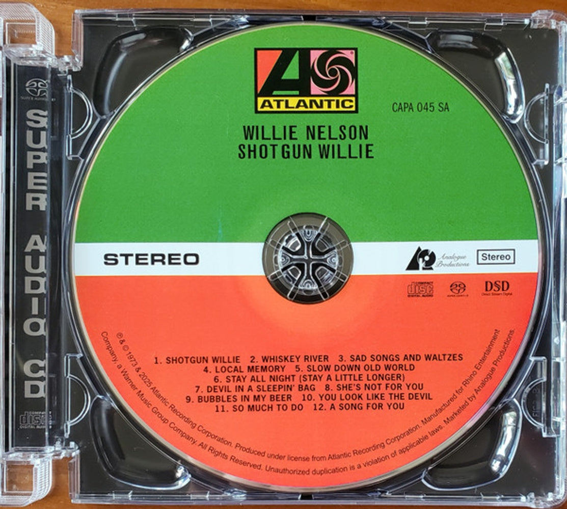 Label Disc: Willie Nelson – Shotgun Willie (Hybr CD) CD | Relix