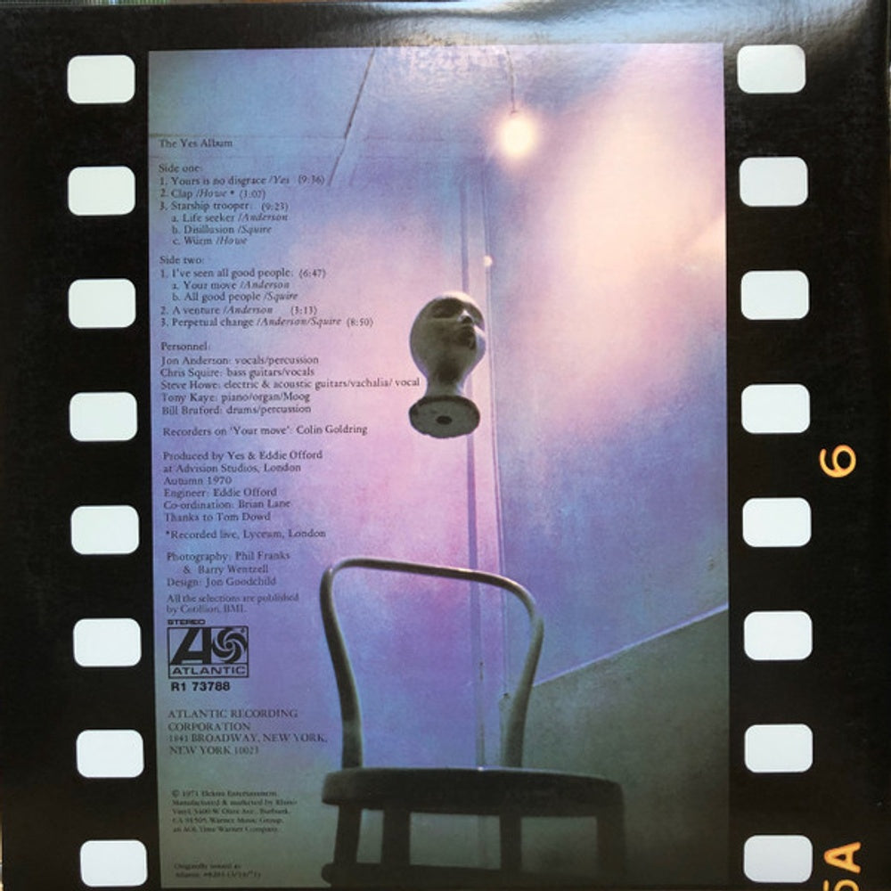 Label Disc: Yes – Yes Album (Remastered LP Vinyl) Vinyl LP | Relix