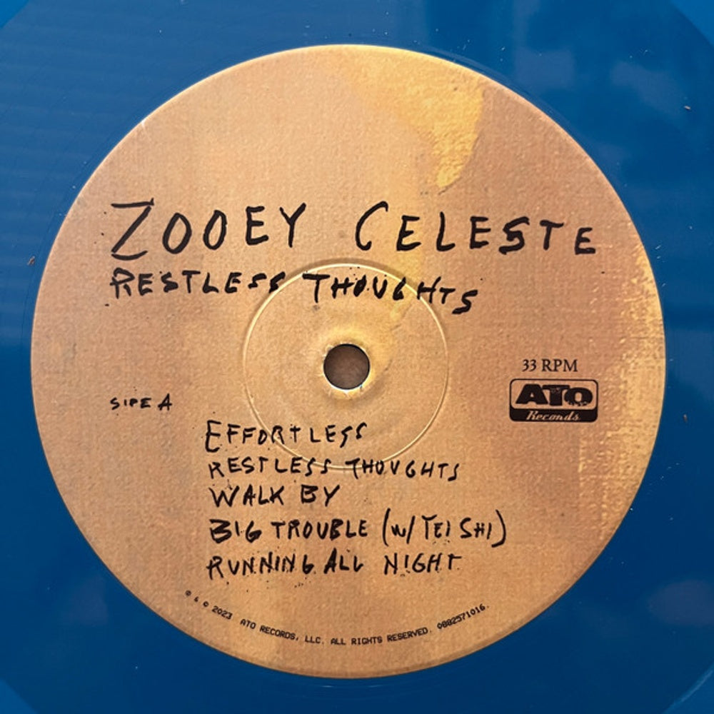 Label Disc: Zooey Celeste – Restless Thoughts (Turquoise LP Vinyl) Vinyl LP | Relix