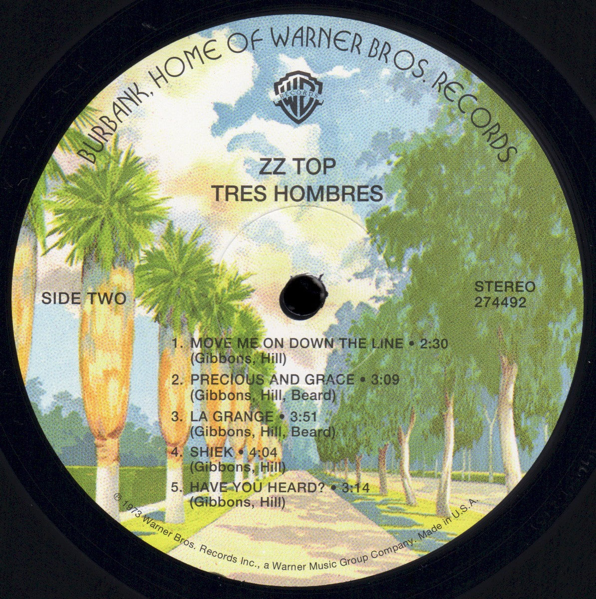 Label Disc: ZZ Top – Tres Hombres (180 Gram LP Vinyl) Vinyl LP | Relix
