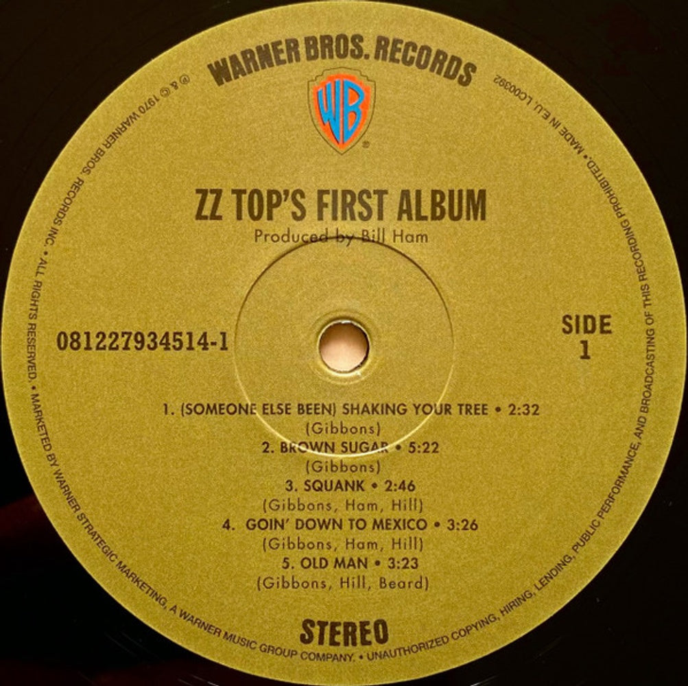 Label Disc: ZZ Top – ZZ Top’s First Album (Rocktober 2017 Limited Edition LP Vinyl) Vinyl LP | Relix