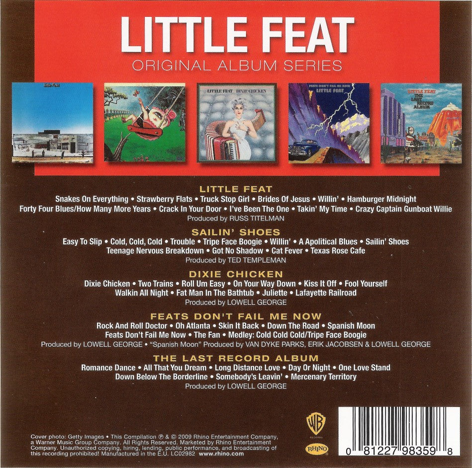 Little Feat – Original Album Series – Back Cover – Relix – 1200x1200px