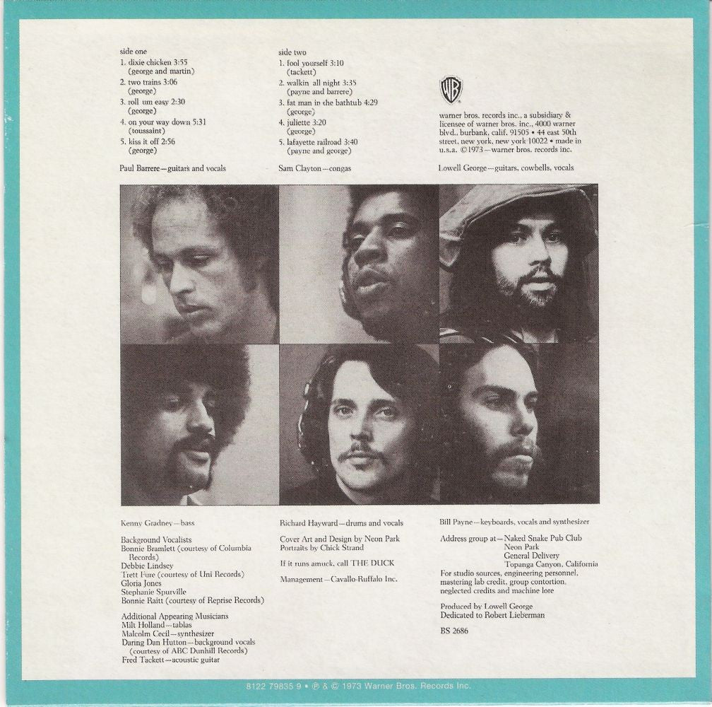 Little Feat – Original Album Series – Back Cover – Relix – 1200x1200px