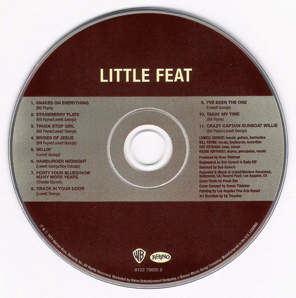 Little Feat – Original Album Series – Label Disc – Relix – 1200x1200px