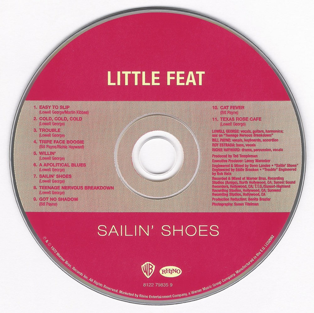 Little Feat – Original Album Series – Label Disc – Relix – 1200x1200px