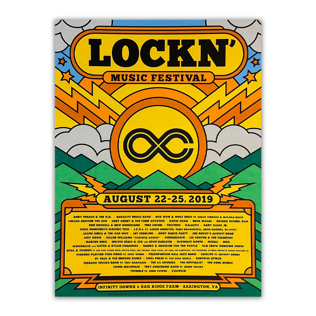 LOCKN’ 2019 Poster by John Warner