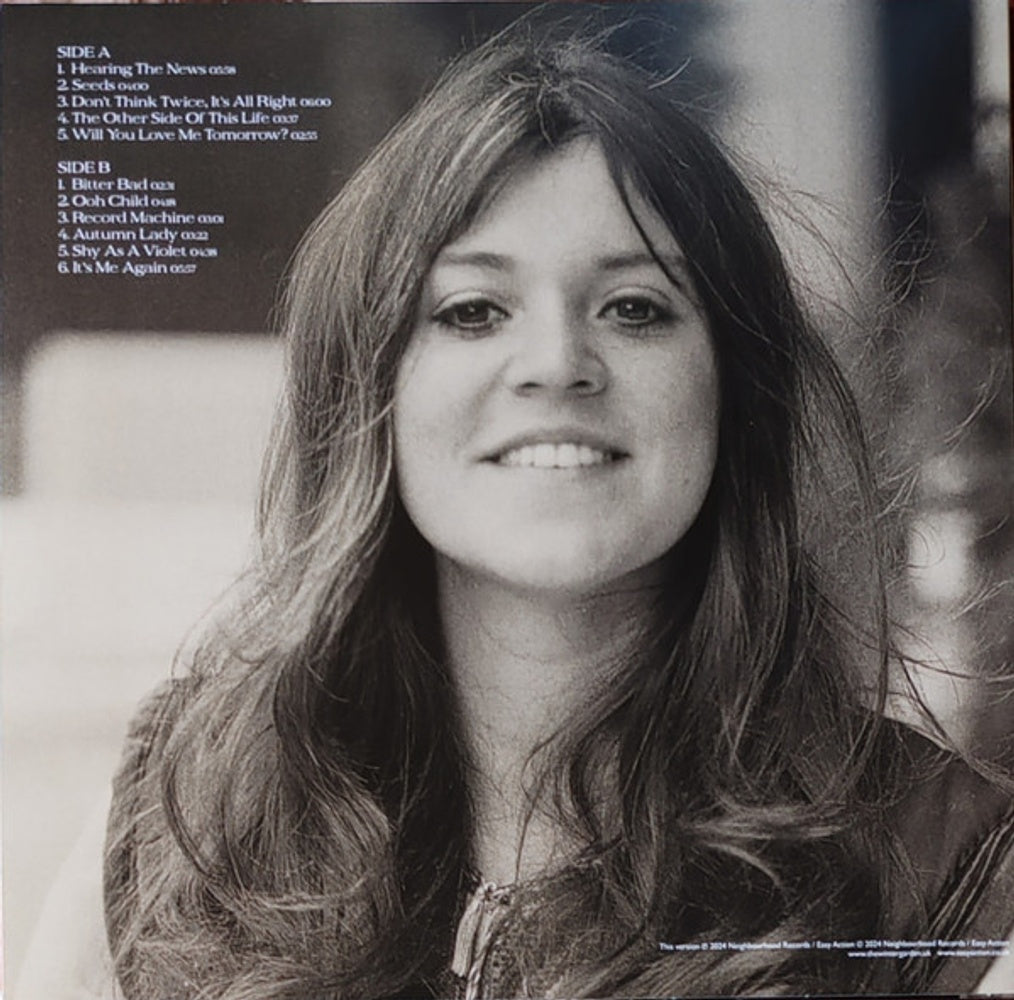Melanie – Autumn Lady (Colored, Red LP Vinyl) – Back Cover – Relix – 1014x1000px