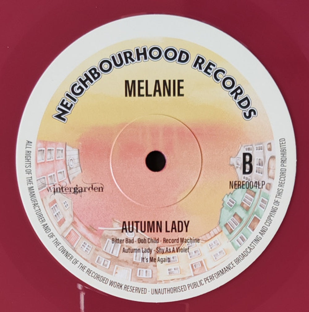 Melanie – Autumn Lady (Colored, Red LP Vinyl) – Label Disc – Relix – 1000x1010px