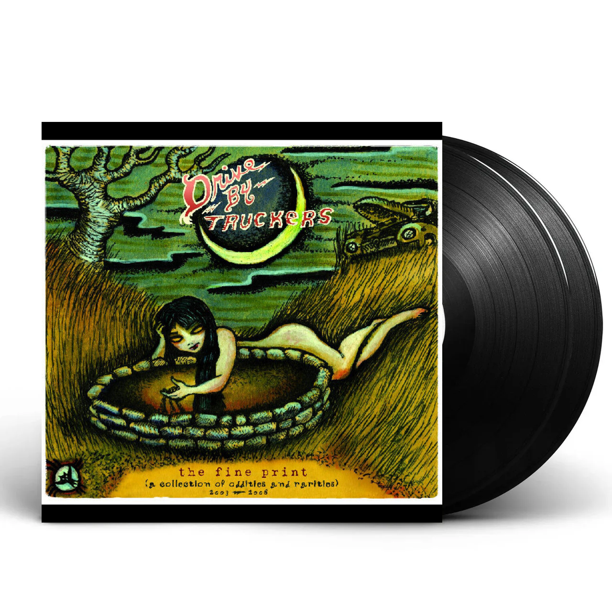 Packshot – Drive-By Truckers – Fine Print (Blue, Colored, Gate LP Vinyl) – 2xLP – Relix