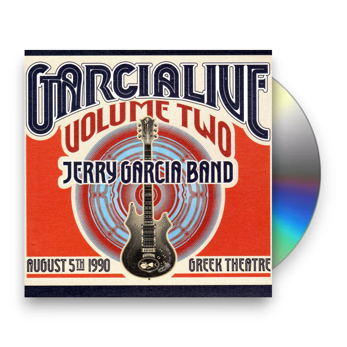 Packshot – Jerry Garcia Band – GarciaLive Vol.2: August 5th, 1990 Greek Theatre (2-CD) – CD – Relix