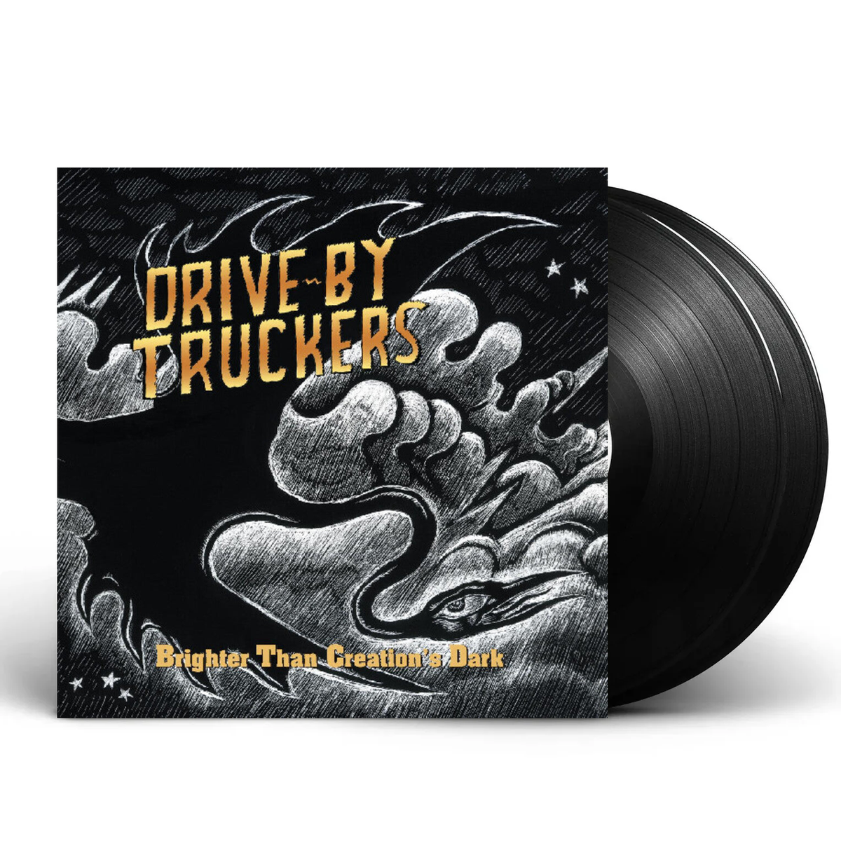 Packshot – Drive-By Truckers – Brighter Than Creation's Dark (Colored, Gate, Ylw LP Vinyl) – 2xLP – Relix