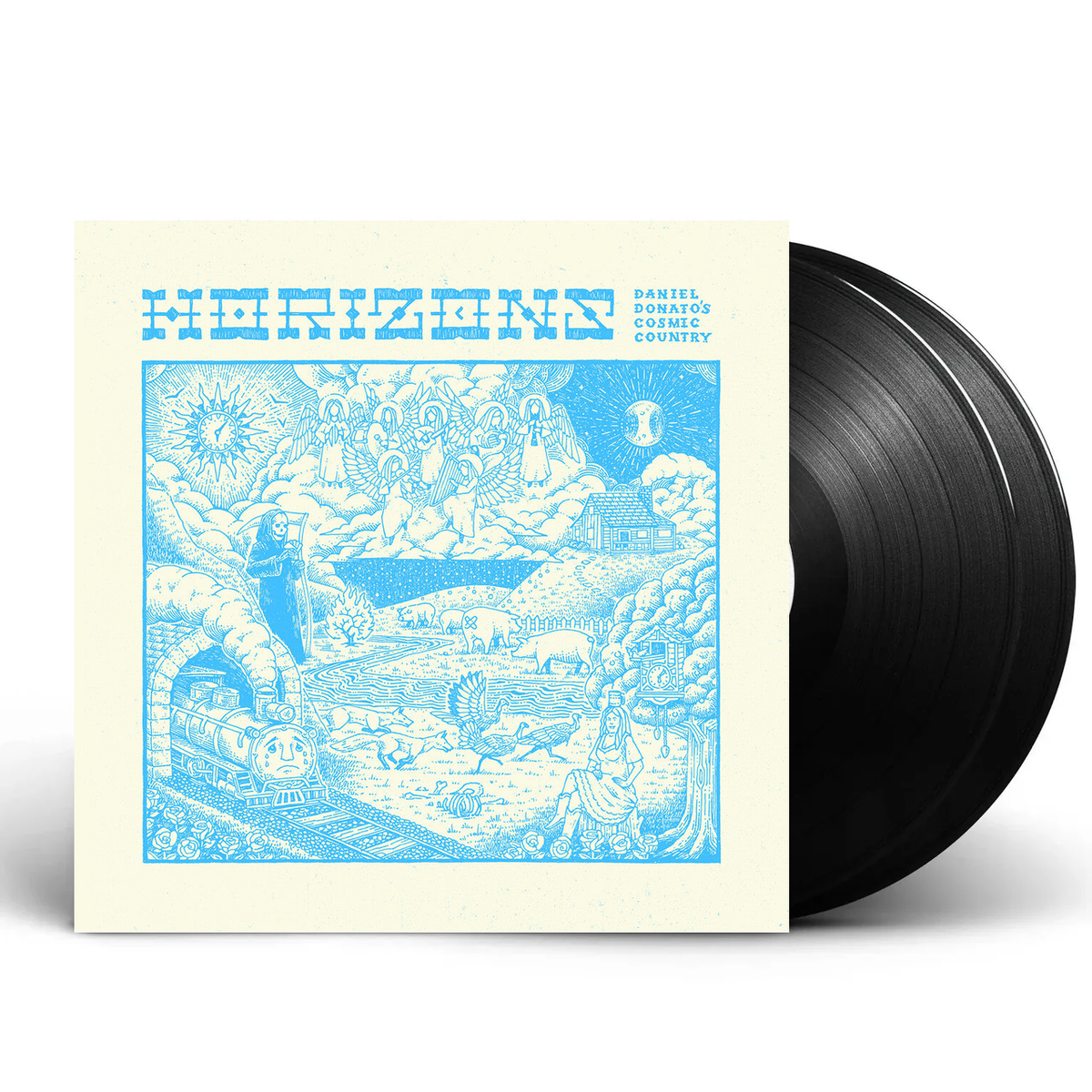 Packshot – Daniel Donato – Horizons - Clear Blue (Blue, Clear LP Vinyl) – 2xLP – Relix