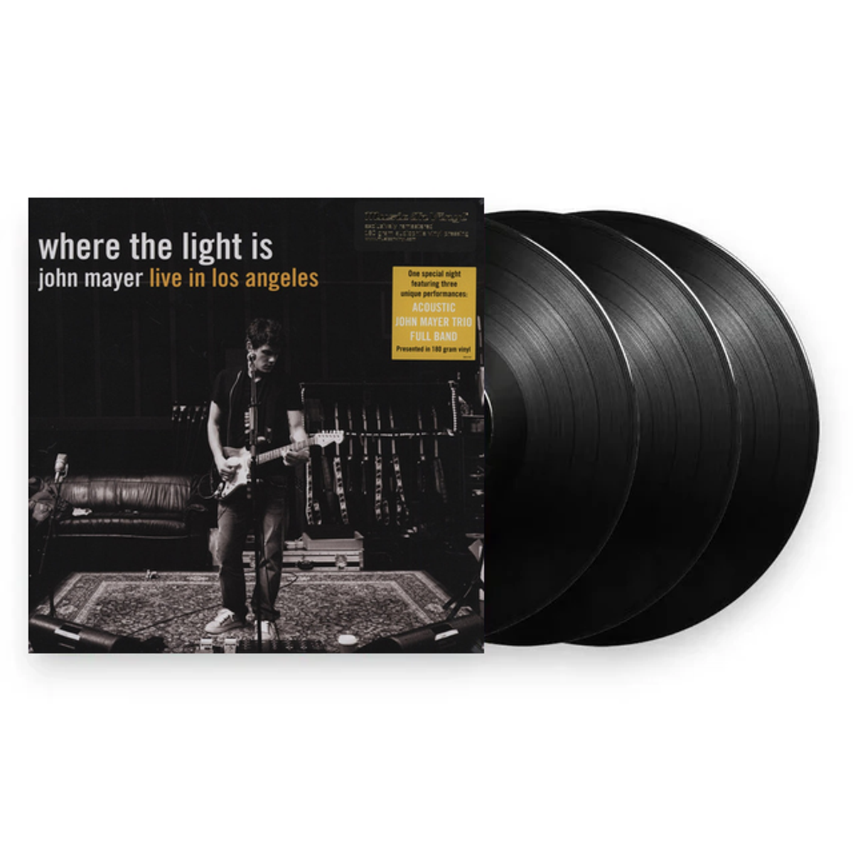 Packshot – John Mayer – Where The Light Is (Import LP Vinyl) – 3xLP – Relix