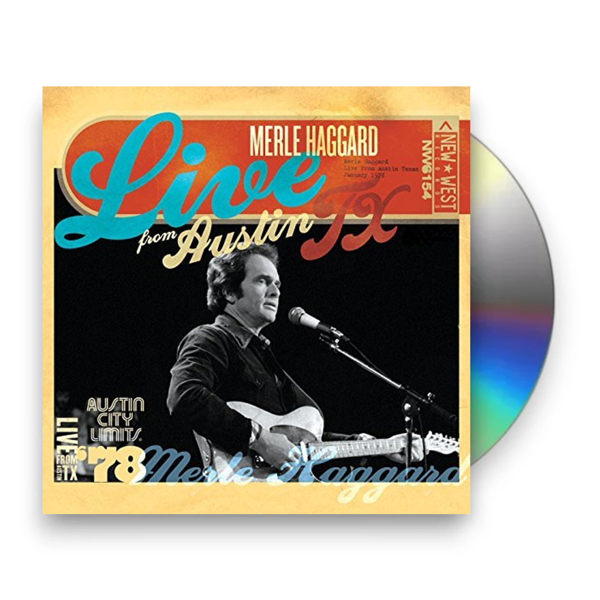 Packshot – Merle Haggard – Live From Austin Tx '78 (2-CD) – CD – Relix