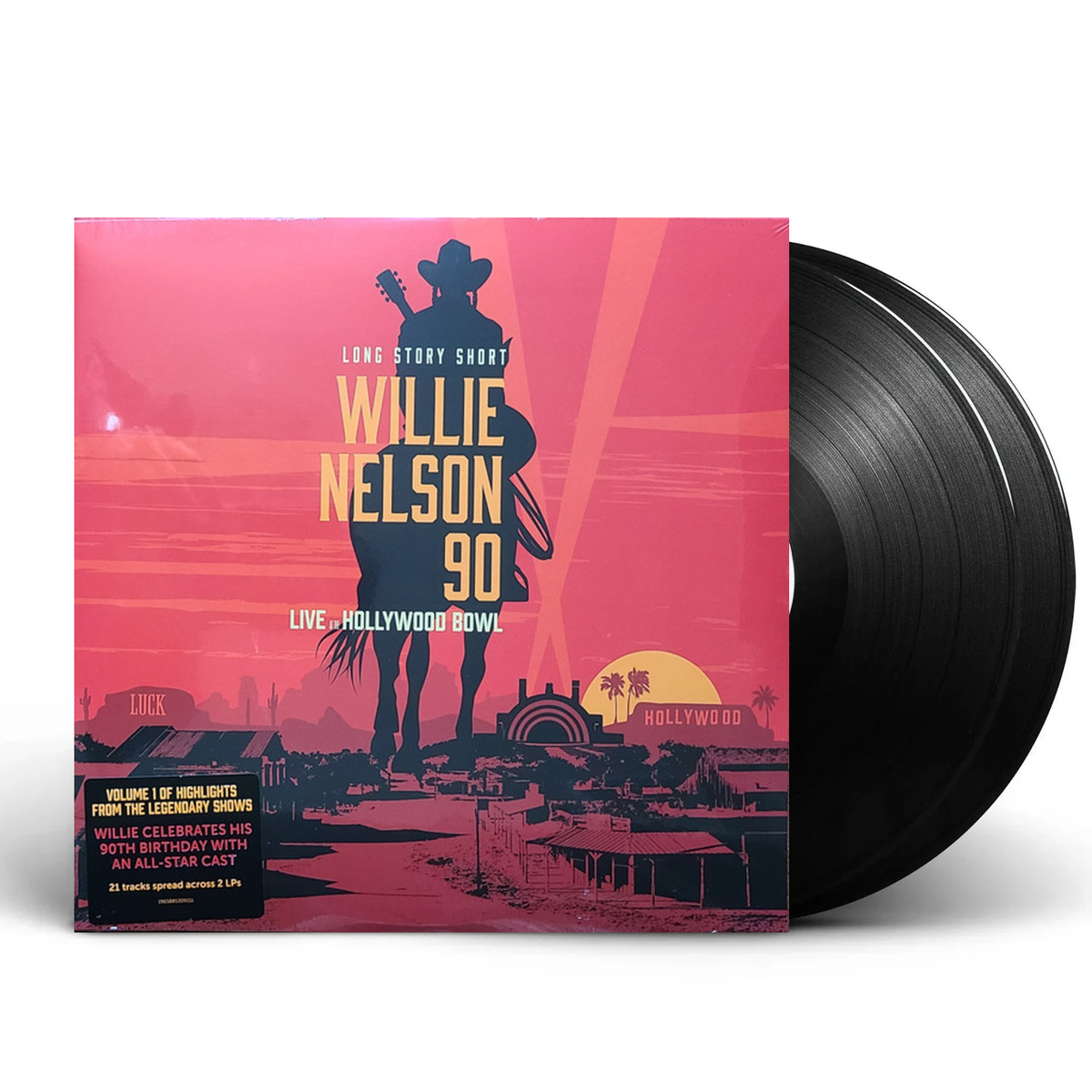 Packshot – Willie Nelson – Long Story Short: Willie 90: Live At The Hollywood Bowl Vol. 1 (2-LP Vinyl) – 2xLP – Relix