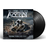 Packshot: Accept – Teutonic Titans 1976-2026 (2-LP Vinyl) Vinyl LP | Relix