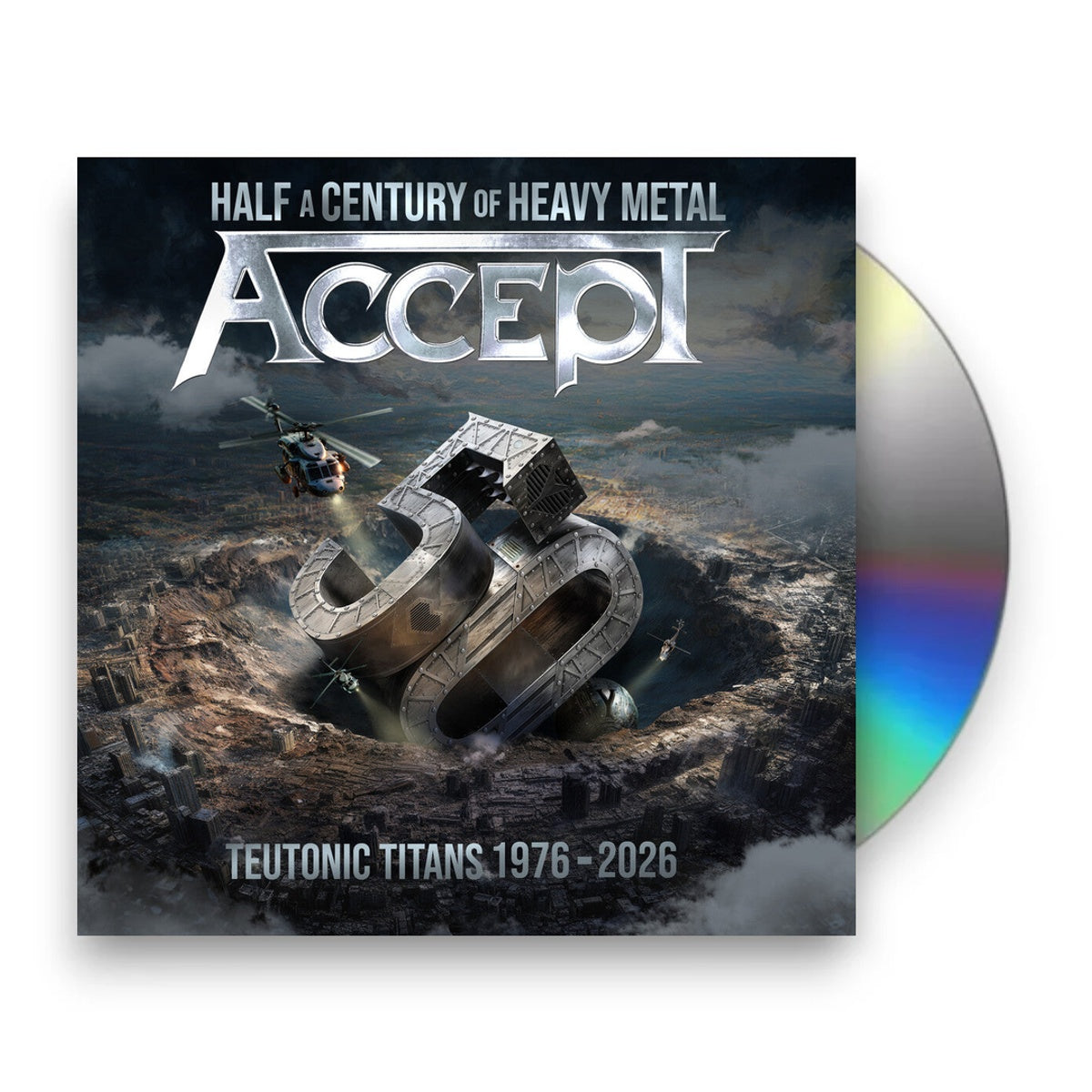 Packshot: Accept – Teutonic Titans 1976-2026 (CD) CD | Relix
