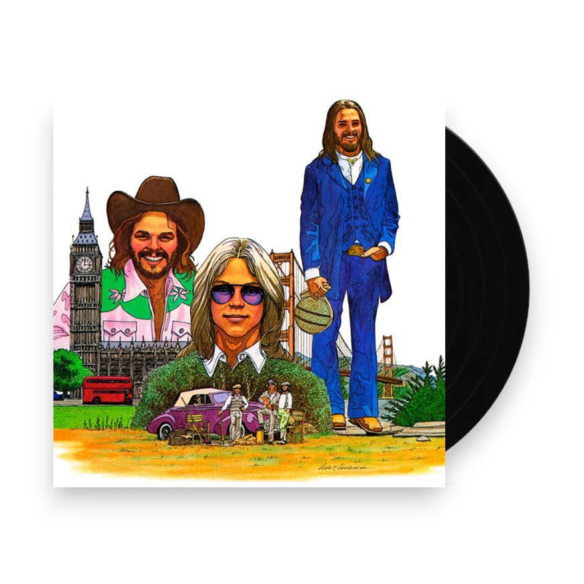 Packshot: America – History - America's Greatest Hits (pacific Ocean Blue Vinyl/50th Anniversary Edition) Vinyl LP | Relix