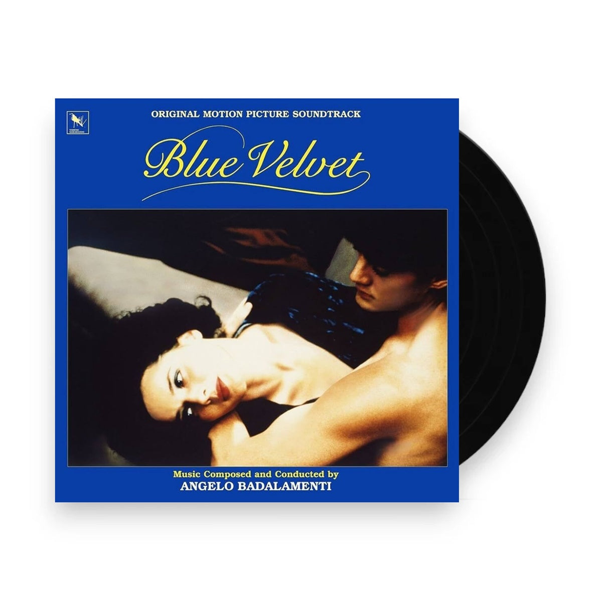 Packshot: Angelo Badalamenti – Blue Velvet Original Motion Picture Soundtrack - 40th Anniversary (Black + collectible rainbow foil jacket LP Vinyl) Vinyl LP | Relix