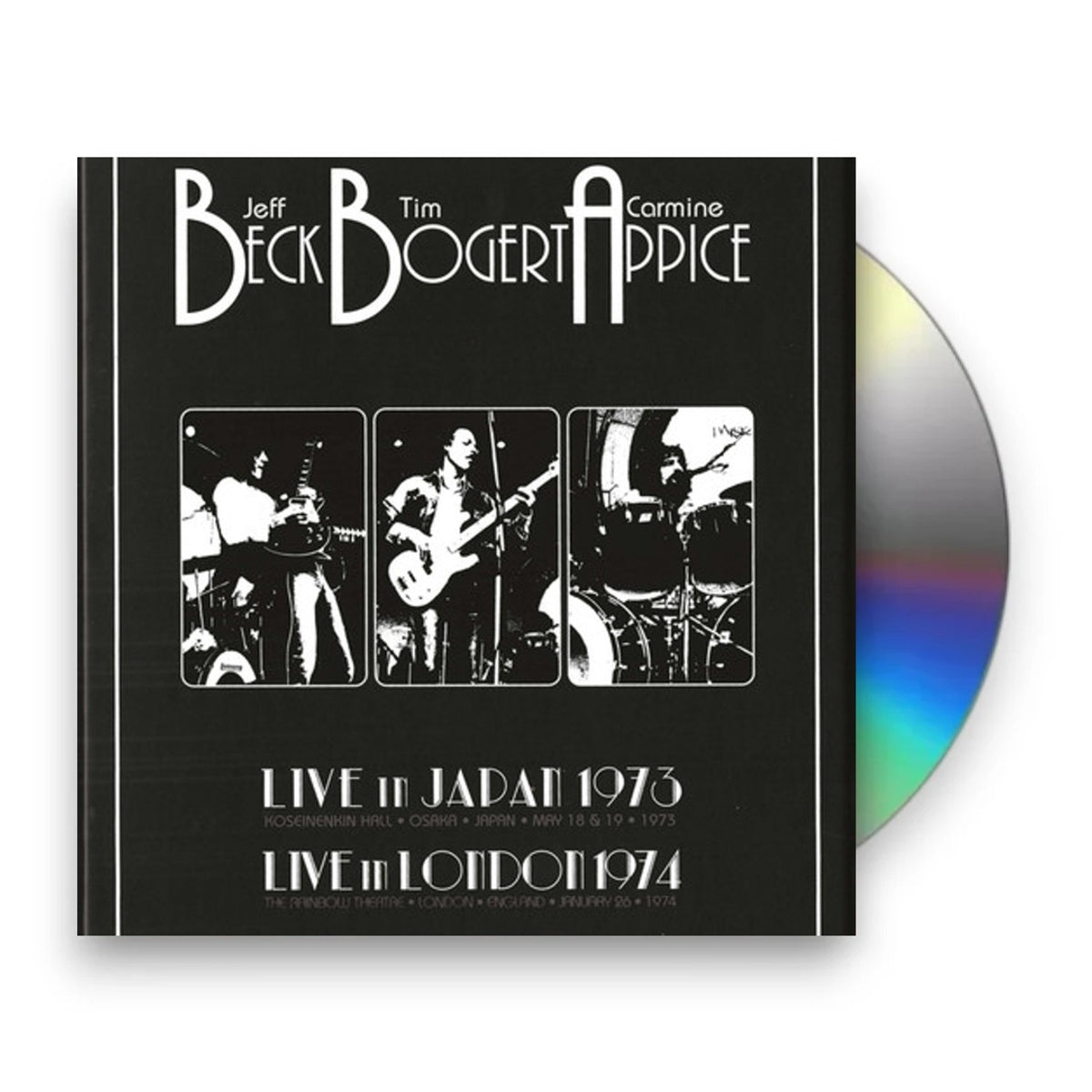 Packshot: Beck Bogert & Appice – Live 1973 & 1974 CD | Relix