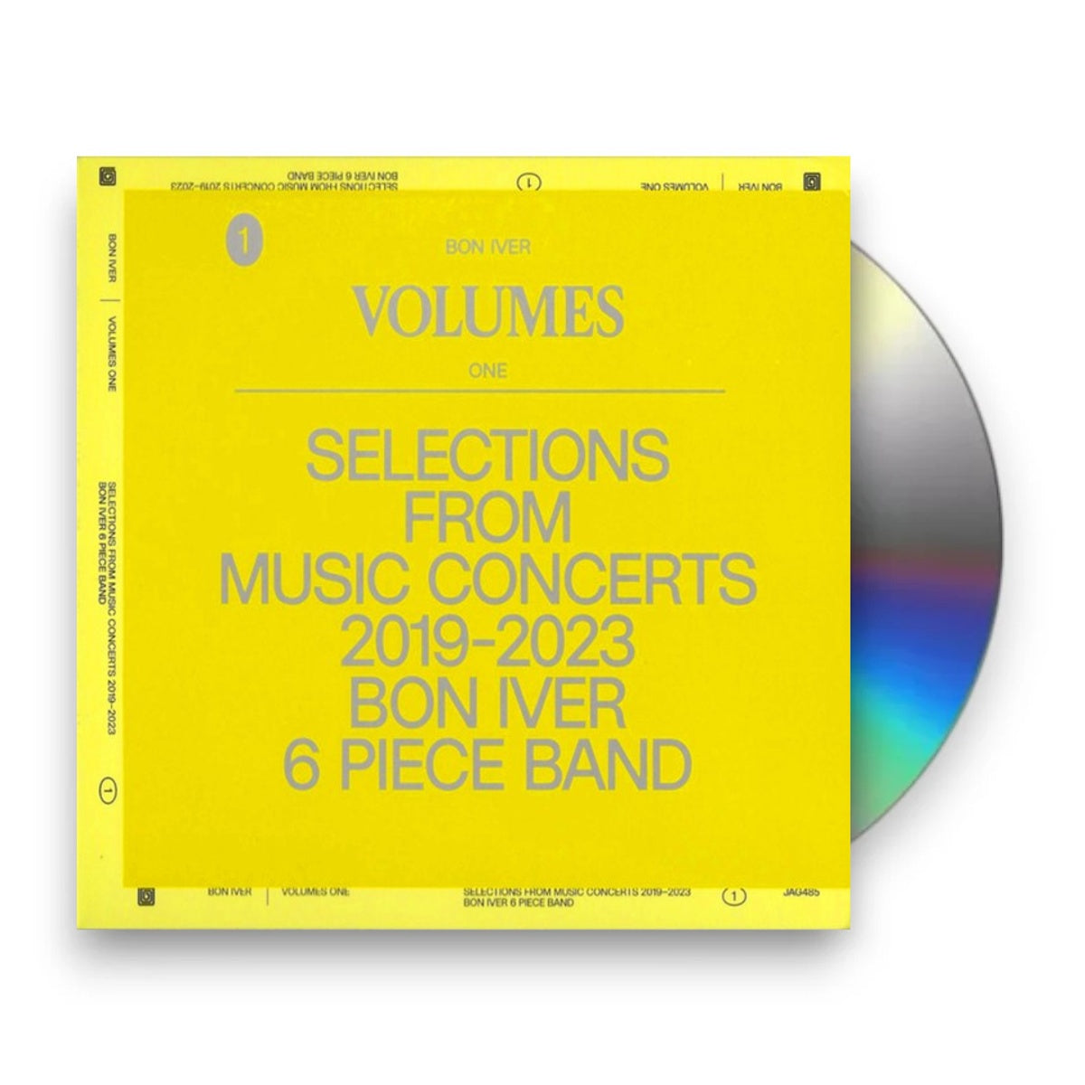 Packshot: Bon Iver – VOLUMES: ONE "SELECTIONS FROM MUSIC CONCERTS 2019-2023 BON IVER 6 PIECE BAND" CD | Relix