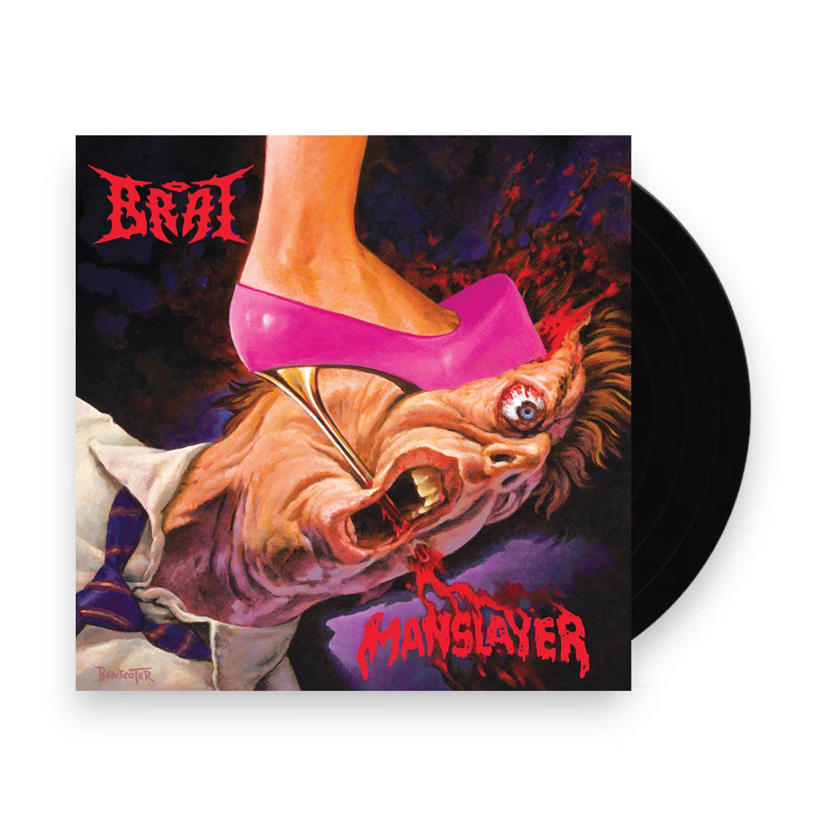 Packshot: Brat – Manslayer - Black Splatter Vinyl Vinyl LP | Relix
