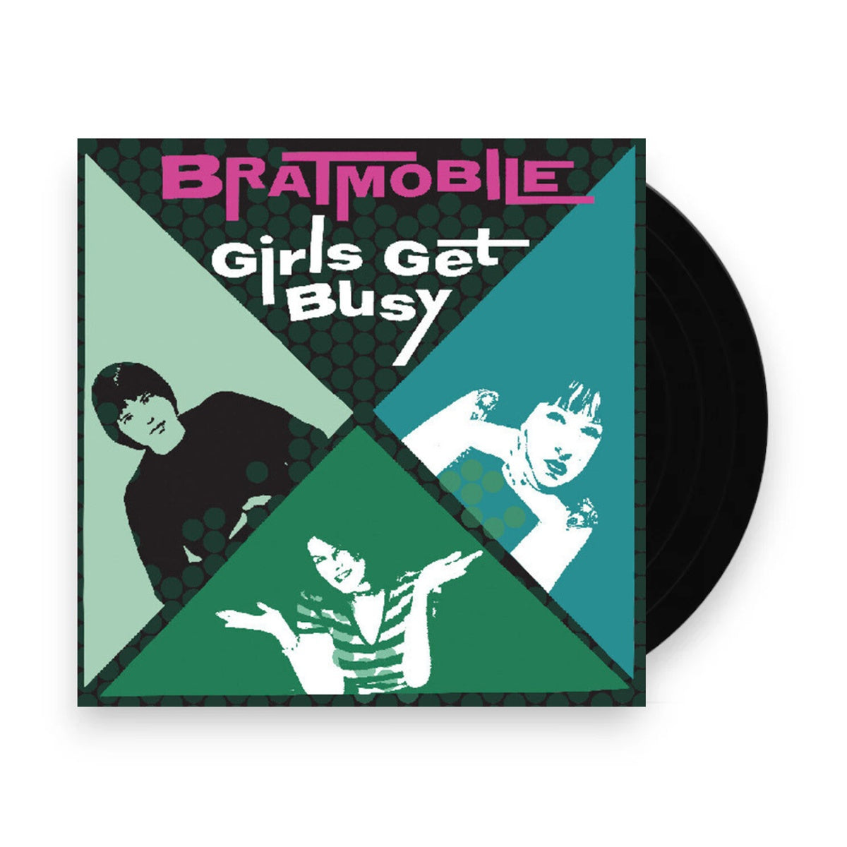 Packshot: Bratmobile – Girls Get Busy (Colored, Grn, Phot LP Vinyl) Vinyl LP | Relix
