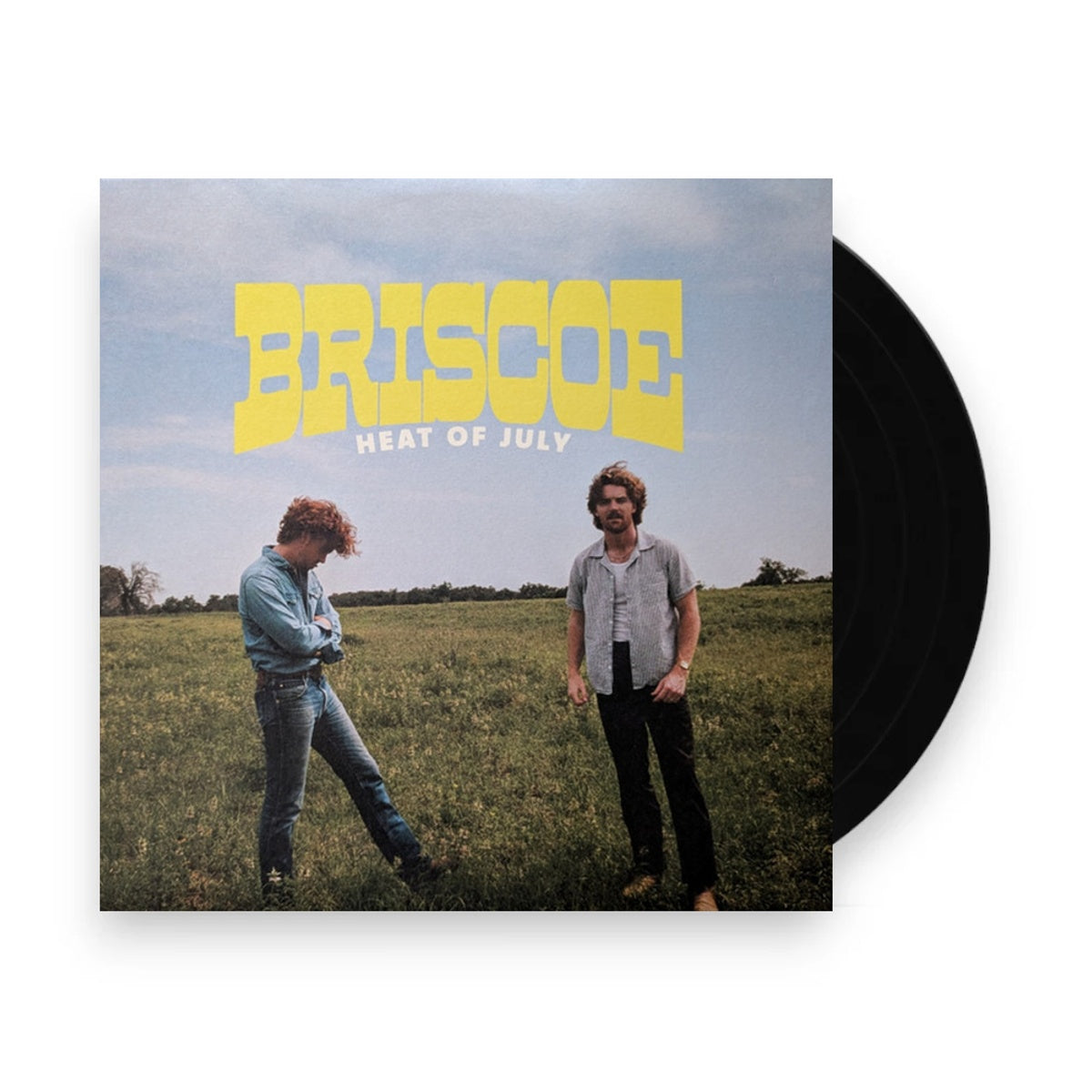 Packshot: Briscoe – Heat of July (White LP Vinyl) Vinyl LP | Relix