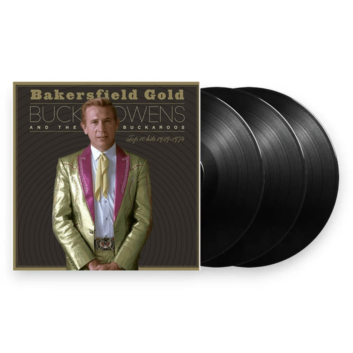 Packshot: Buck Owens – Bakersfield Gold: Top 10 Hits 1959-1974 Vinyl LP | Relix