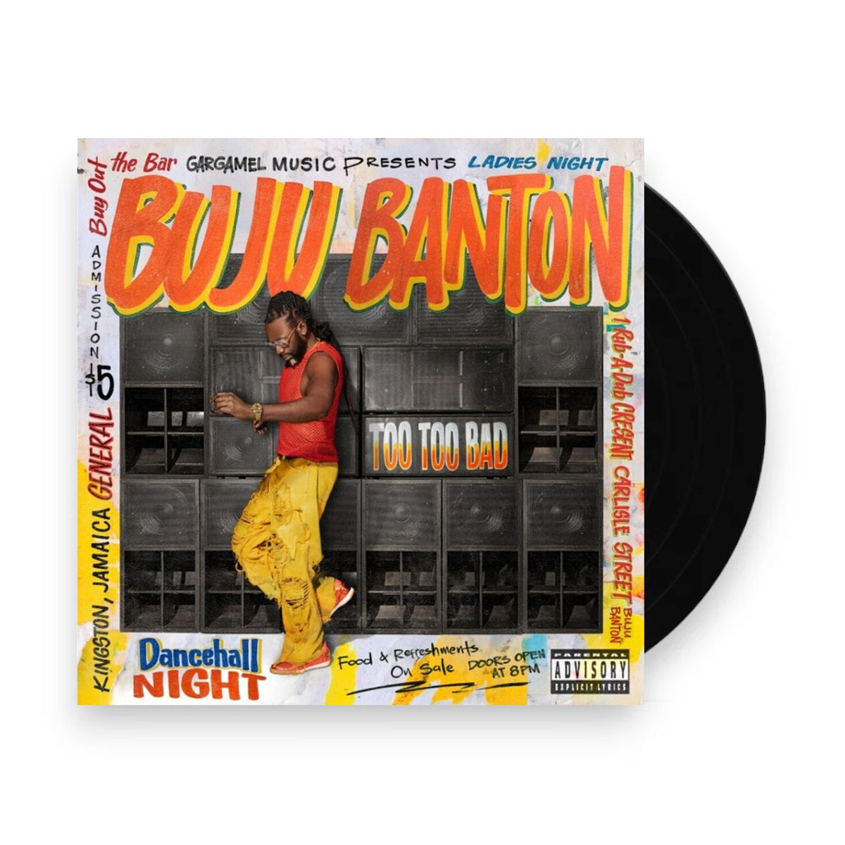 Packshot: Buju Banton – Too Too Bad (Colored, Phot LP Vinyl) Vinyl LP | Relix