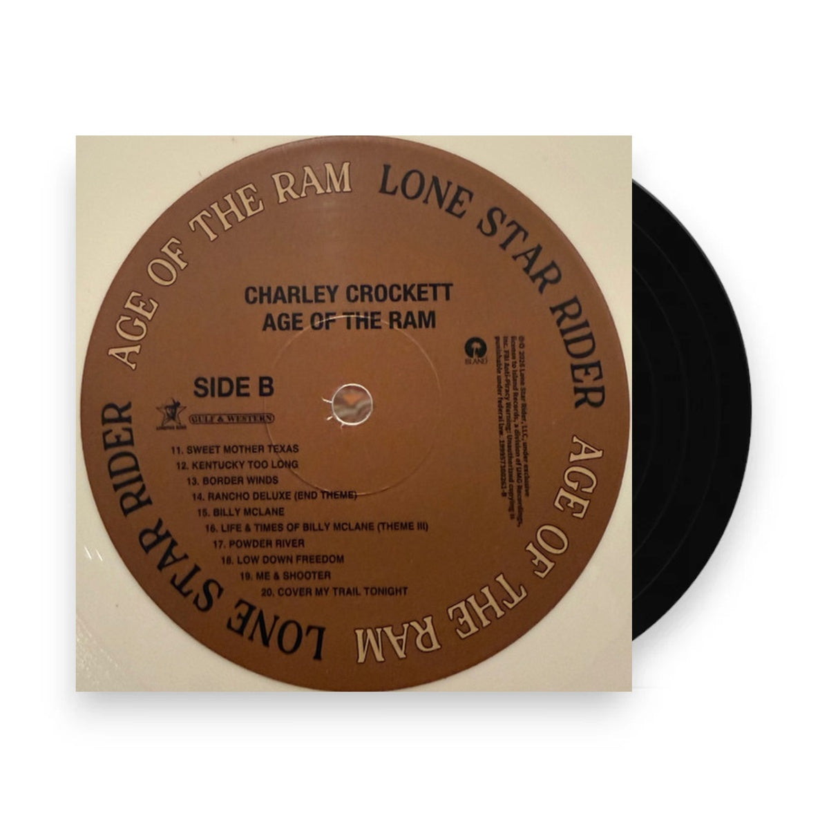 Packshot: Charley Crockett – Age Of The Ram (Mesa White LP with Alternate Cover) Vinyl LP | Relix
