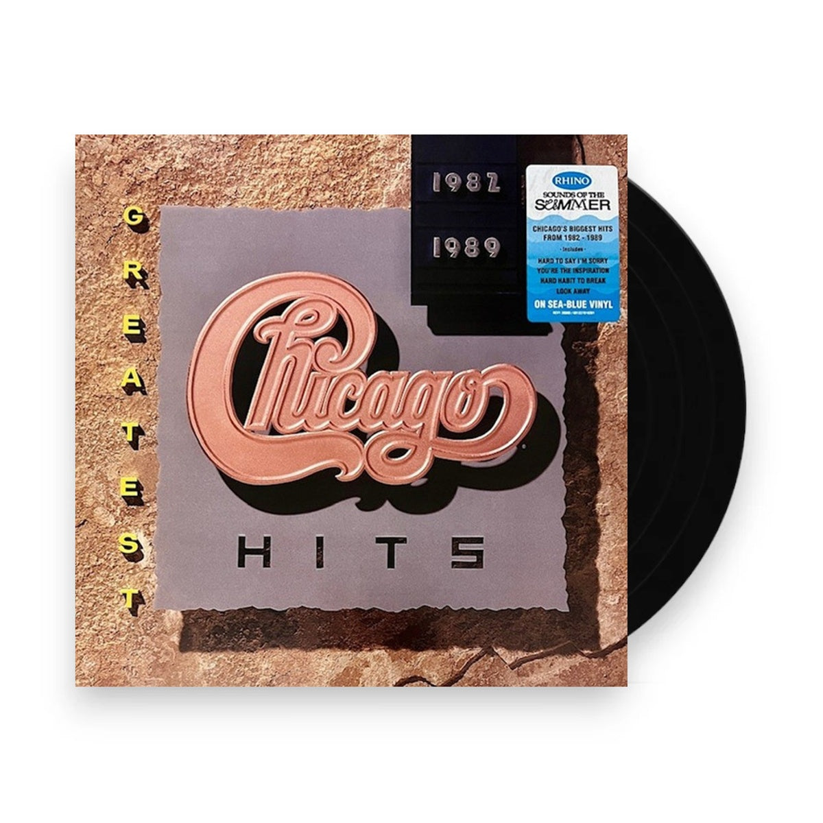Packshot: Chicago – Greatest Hits 1982-1989 (Blue, Colored, Bme LP Vinyl) Vinyl LP | Relix