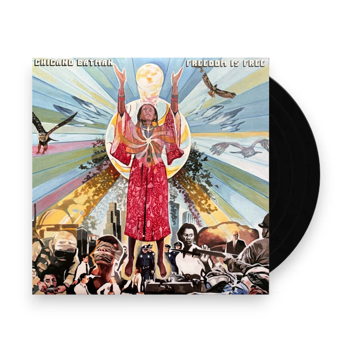 Packshot: Chicano Batman – Freedom Is Free (Limited Edition Pink & Blue Splatter LP Vinyl) Vinyl LP | Relix