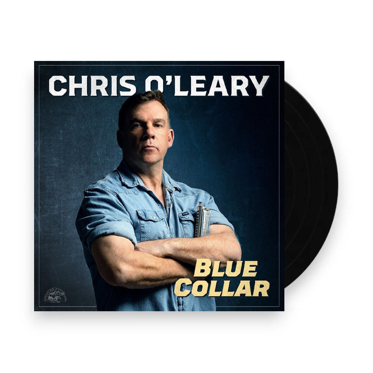 Packshot: Chris O'Leary – Blue Collar - Clear Blue (Blue, Clear LP Vinyl) Vinyl LP | Relix