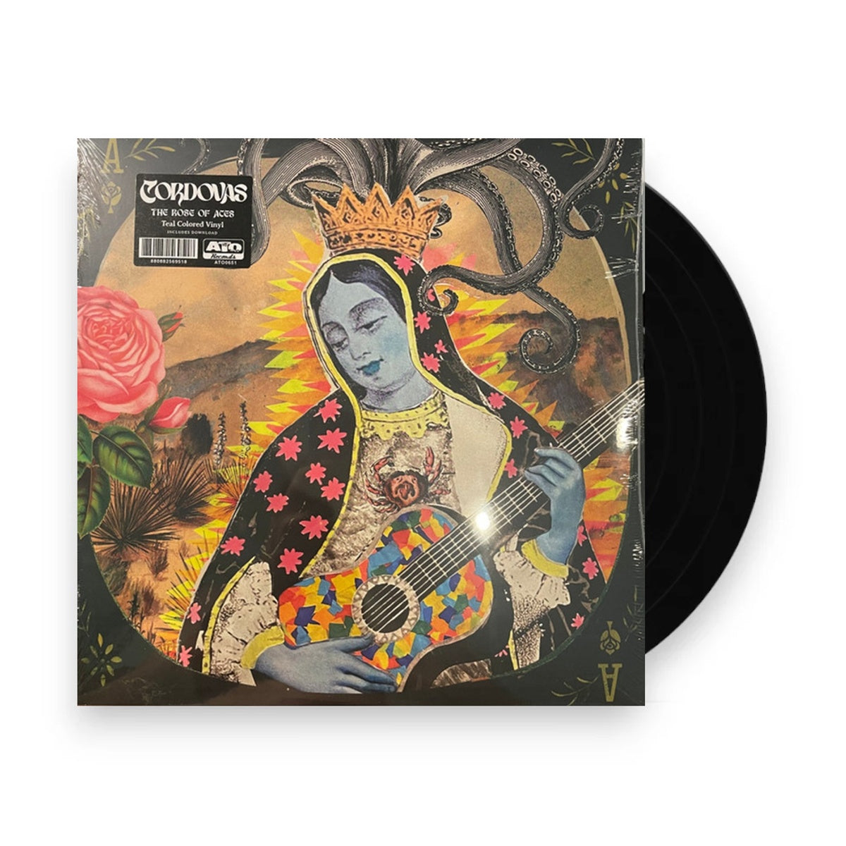 Packshot: Cordovas – The Rose Of Aces (Teal LP Vinyl) Vinyl LP | Relix