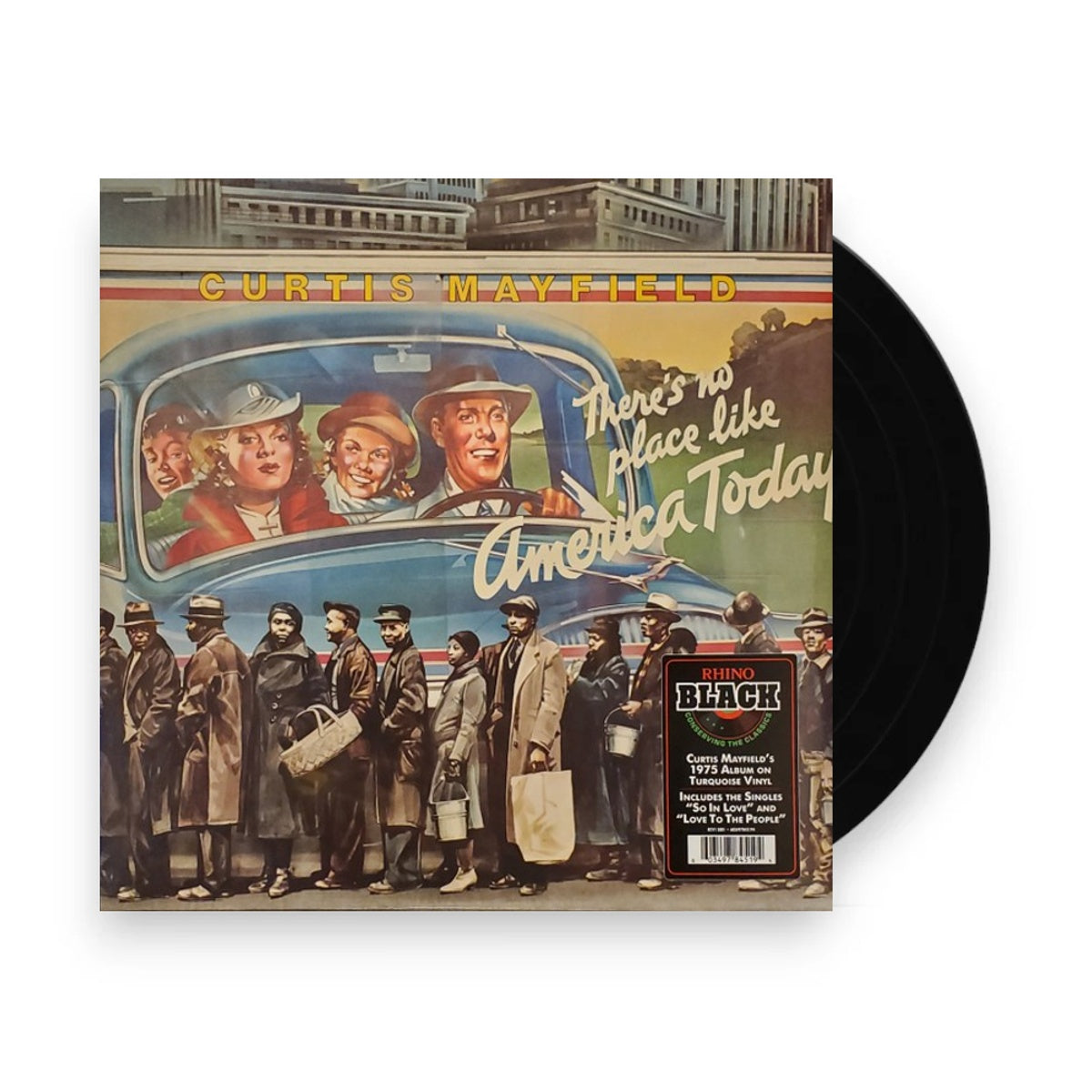 Packshot: Curtis Mayfield – There's No Place Like America (Blue LP Vinyl) Vinyl LP | Relix
